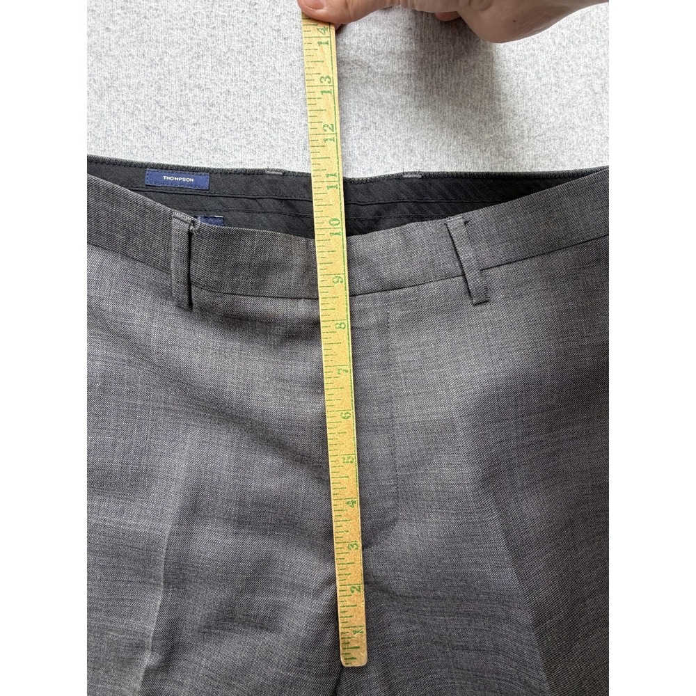 J.Crew Thompson Dress Pants Mens 30x30 Gray Wool Flat Front Lined Office Wear - Picture 6 of 11